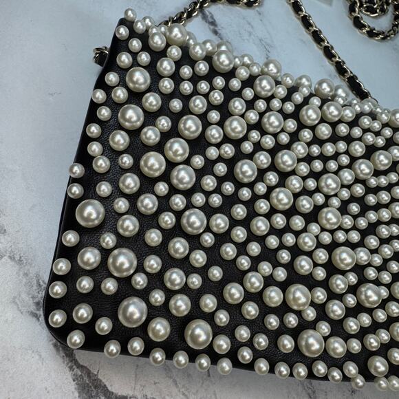 Chanel Pearl Flap Bag Paris-Dubai Pearly 15C WOC Wallet On Chain Crossbody CC - Picture 12 of 14